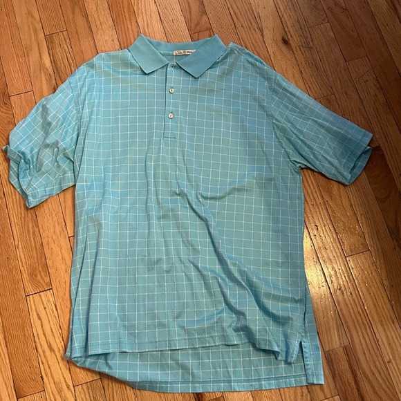 Peter Millar Other - Peter‎ Millar Light Blue White Stripes Polo Size Large
